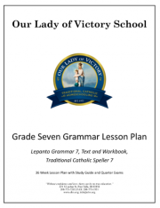 Lesson Plans – Grade 07 Grammar
